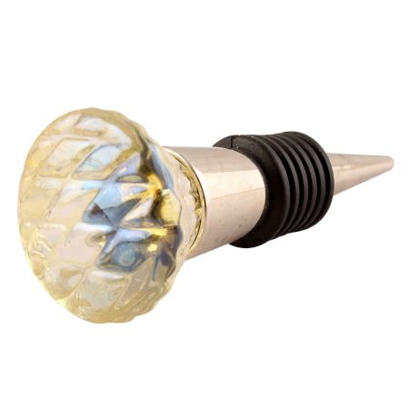 Golden Hue Glass Wine Stopper 